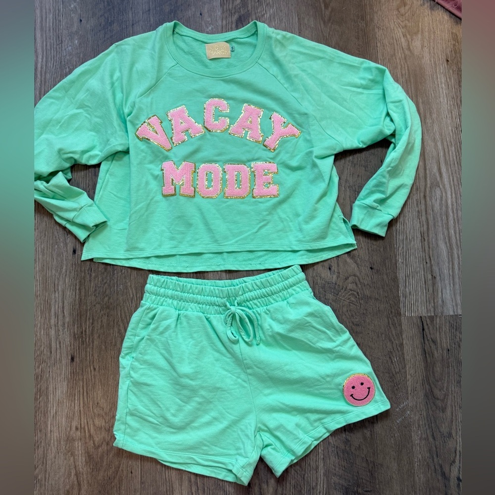 Judith March Vacay Mode women’s Lounge Set Set - Green